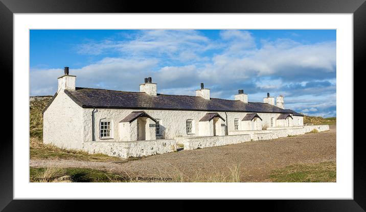 The Pilots' Cottages on Llanddwyn Island, Anglesey Framed Mounted Print by Keith Douglas