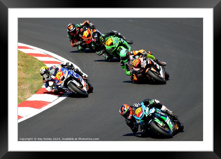 Pirelli National Junior Superstock- Brands Hatch  Framed Mounted Print by Ray Putley