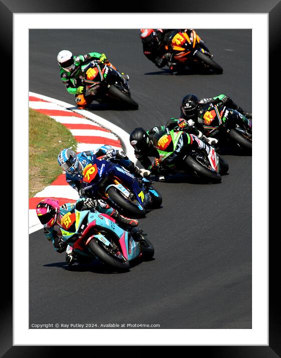 Pirelli National Junior Superstock- Brands Hatch  Framed Mounted Print by Ray Putley