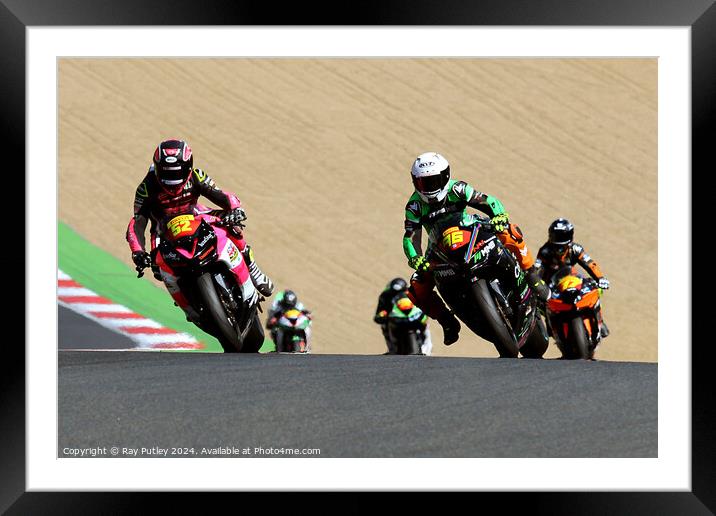 Pirelli National Junior Superstock- Brands Hatch  Framed Mounted Print by Ray Putley