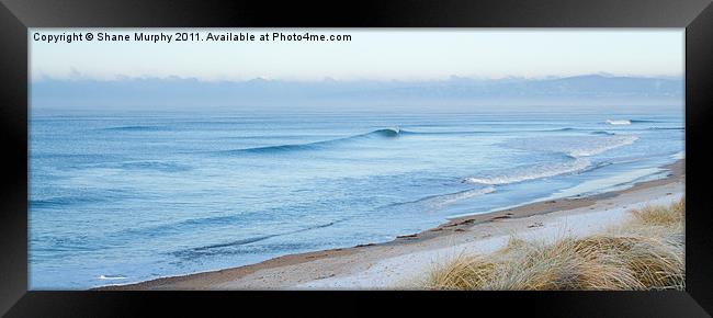 A Cold Morning at the Beach Framed Print by Shane Murphy