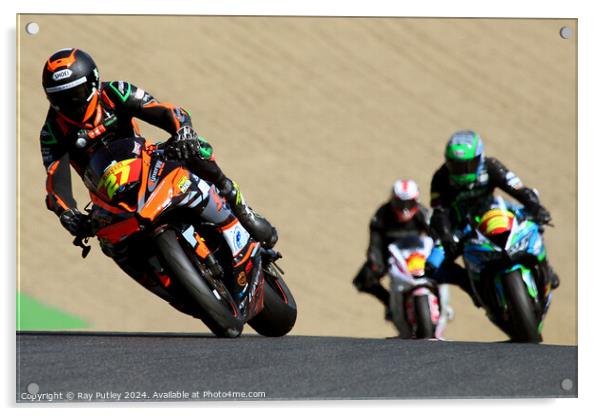 Pirelli National Junior Superstock- Brands Hatch  Acrylic by Ray Putley