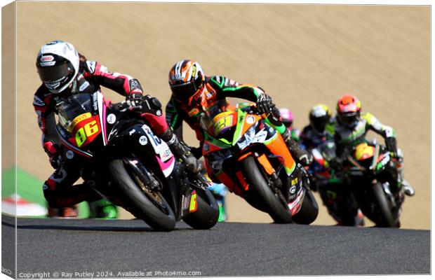 Pirelli National Junior Superstock- Brands Hatch  Canvas Print by Ray Putley