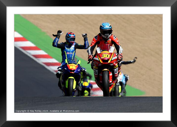 Pirelli National Junior Superstock- Brands Hatch  Framed Mounted Print by Ray Putley