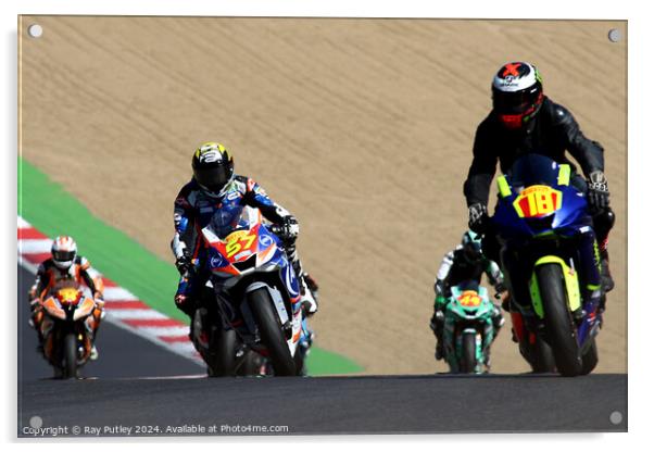 Pirelli National Junior Superstock- Brands Hatch  Acrylic by Ray Putley