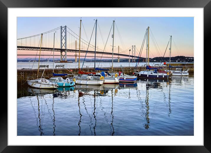 South Queensferry Harbour Framed Mounted Print by Darren Galpin