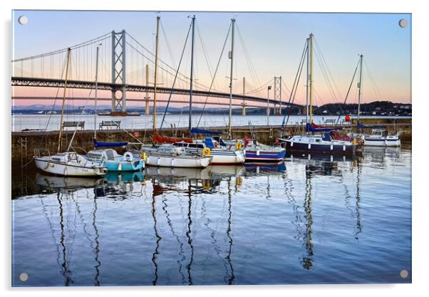 South Queensferry Harbour Acrylic by Darren Galpin