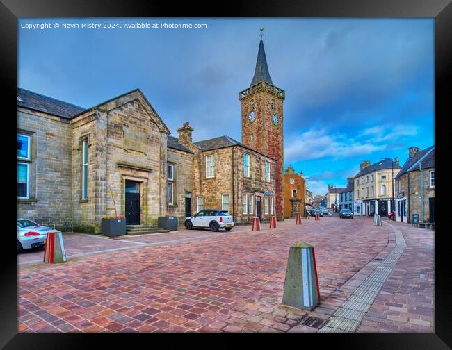 A view of the historic centre of Kinross   Framed Print by Navin Mistry