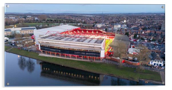 Nottingham Forest Acrylic by Apollo Aerial Photography