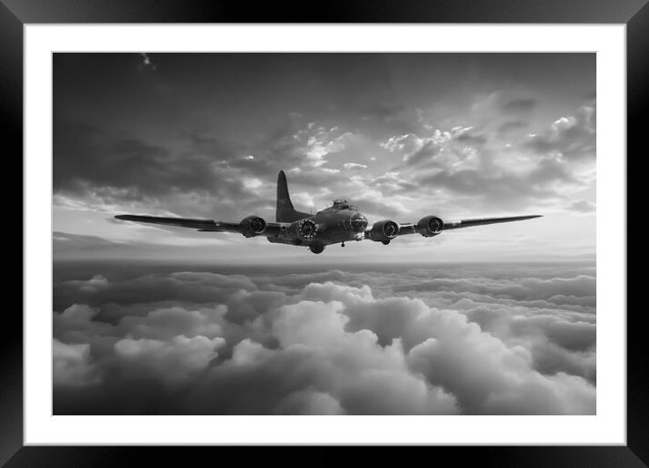 The Flying Fortress Framed Mounted Print by J Biggadike