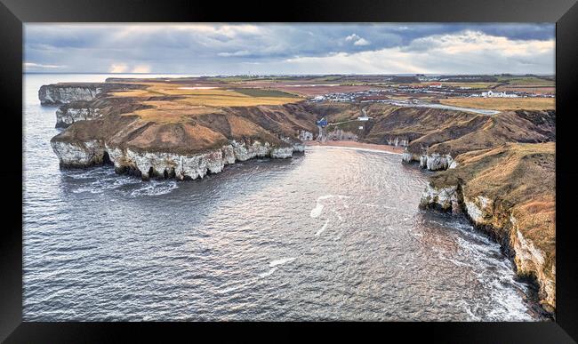 North Landing to Flamborough Head Framed Print by Tim Hill