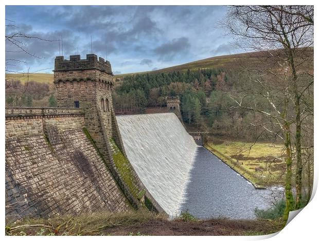 Derwent Dam Print by Dorringtons Adventures