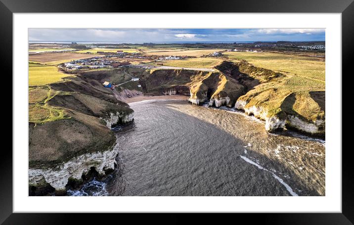 North Landing Bay Flamborough Framed Mounted Print by Tim Hill