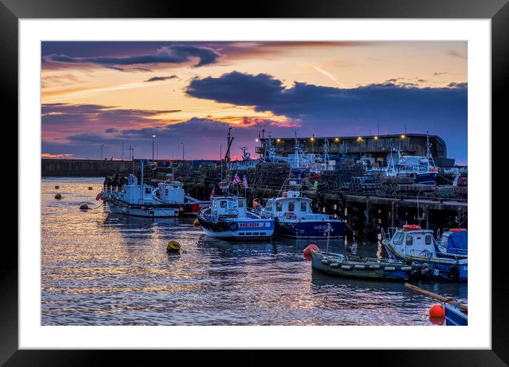 Bridlington Fishing Boats, East Yorkshire Coast Framed Mounted Print by Tim Hill