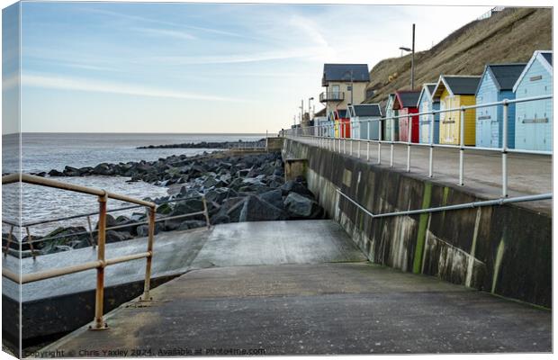 Sheringham seafront, Norfolk Canvas Print by Chris Yaxley