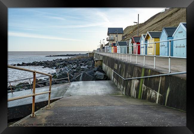 Sheringham seafront, Norfolk Framed Print by Chris Yaxley