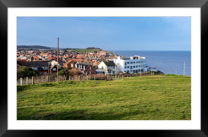 View over Sheringham, Norfolk coast Framed Mounted Print by Chris Yaxley