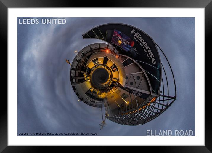 Leeds United Football Stadium Framed Mounted Print by Richard Perks