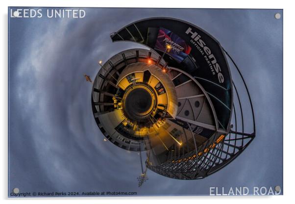 Leeds United Football Stadium Acrylic by Richard Perks