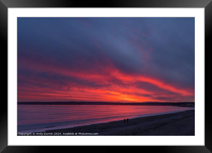 Mounts Bay Sunset Framed Mounted Print by Andy Durnin