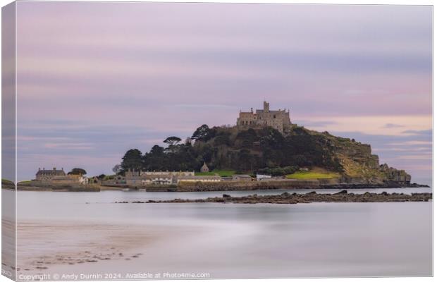 St Michael's Mount Sunset LE Canvas Print by Andy Durnin