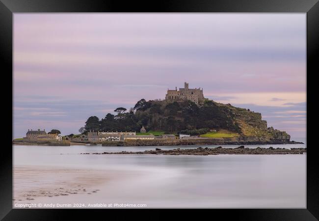 St Michael's Mount Sunset LE Framed Print by Andy Durnin