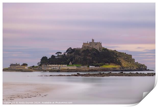 St Michael's Mount Sunset LE Print by Andy Durnin