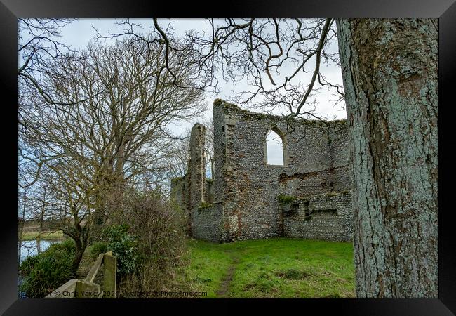 Priory of St Mary in the Meadow Framed Print by Chris Yaxley
