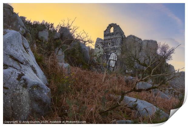 Roche Rock Print by Andy Durnin