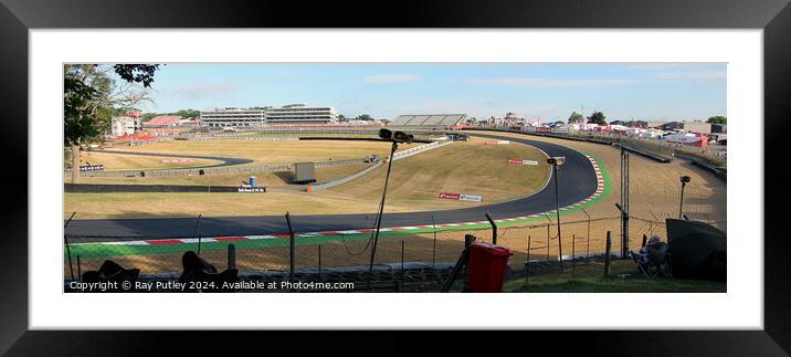 Pits Paddock & Circuit - Brands Hatch  Framed Mounted Print by Ray Putley