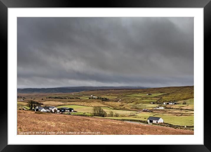 Bright and Damp Harwood, Upper Teesdale Framed Mounted Print by Richard Laidler