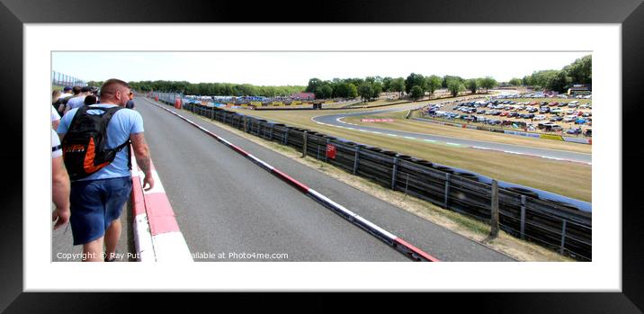 Pits Paddock & Circuit - Brands Hatch  Framed Mounted Print by Ray Putley