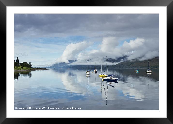 Loch Linnhe Morning Mist Framed Mounted Print by Bill Buchan