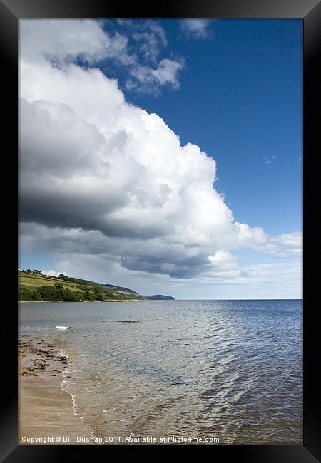 Rosemarkie Beach and Clouds Framed Print by Bill Buchan