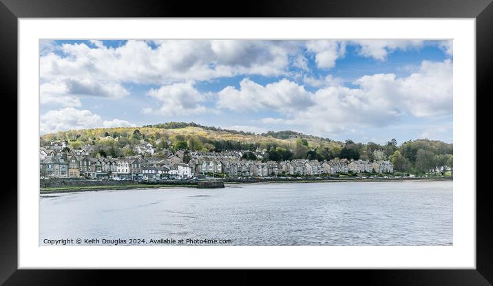 Arnside from the Kent Viaduct Framed Mounted Print by Keith Douglas