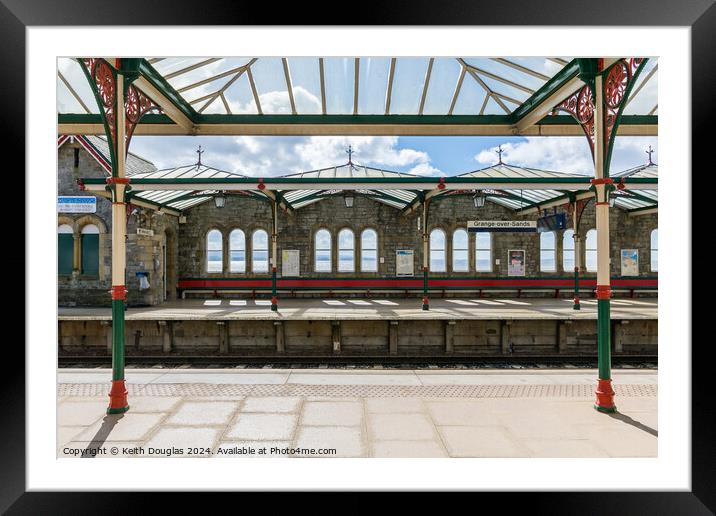 Grange over Sands Railway Sation Framed Mounted Print by Keith Douglas