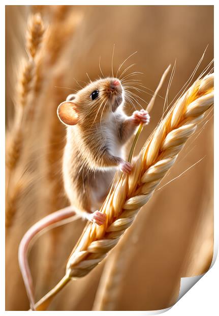 Harvest Mouse Print by Picture Wizard
