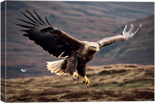 White Tailed Eagle Canvas Print by Picture Wizard