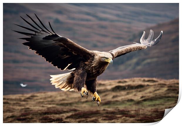 White Tailed Eagle Print by Picture Wizard
