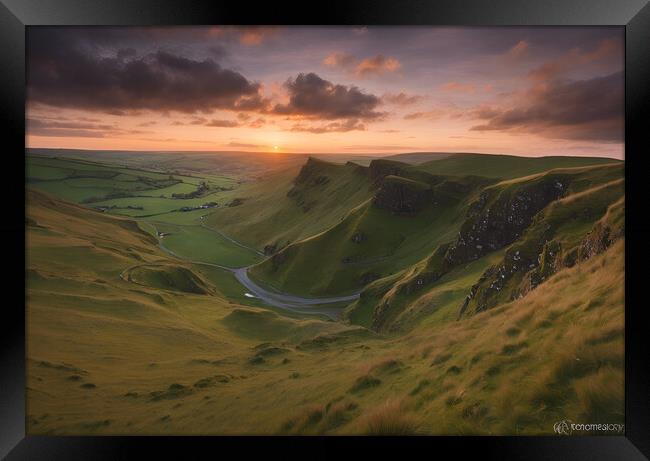 Winnats Pass Framed Print by Picture Wizard