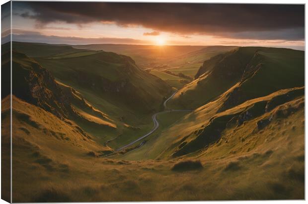 Winnats Pass Canvas Print by Picture Wizard