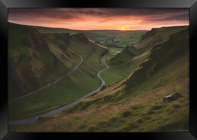 Winnats Pass Framed Print by Picture Wizard