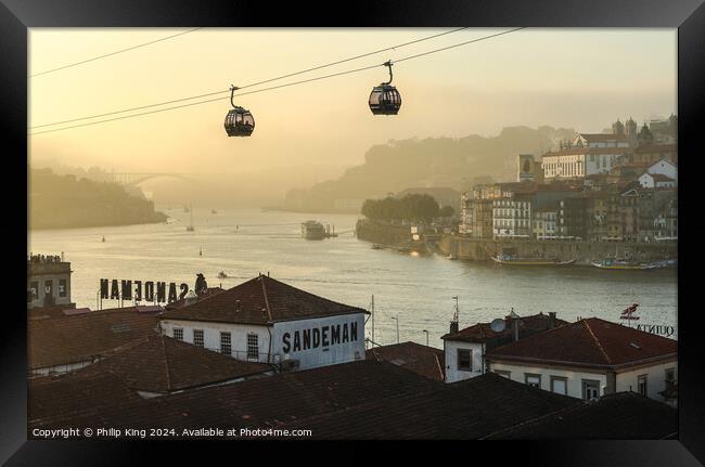 Porto at Sunset Framed Print by Philip King