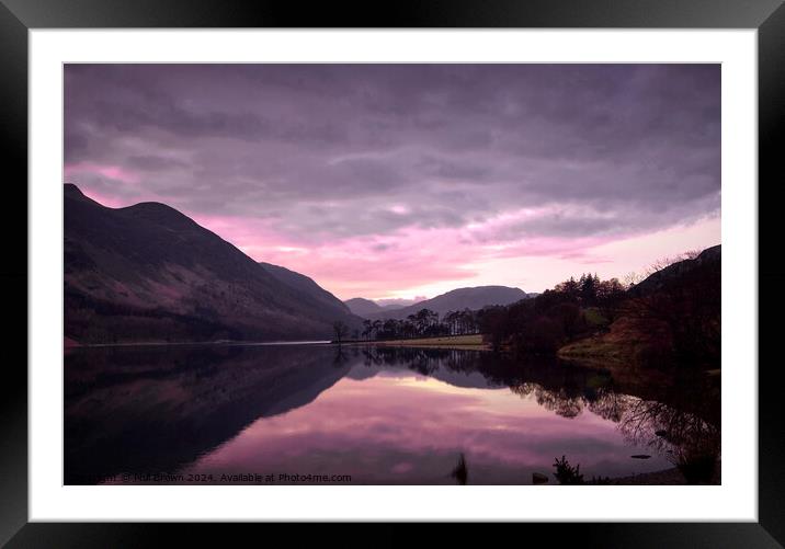 Buttermere at dusk Framed Mounted Print by Phil Brown