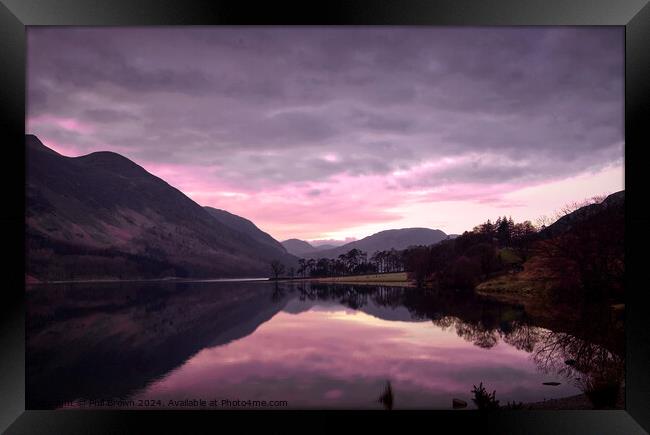 Buttermere at dusk Framed Print by Phil Brown