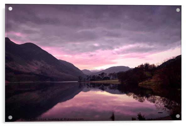 Buttermere at dusk Acrylic by Phil Brown