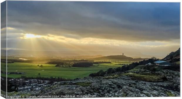 Ray of light  Canvas Print by Graham Mathieson
