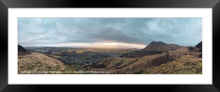Ochil hills panoramic  Framed Mounted Print by Graham Mathieson