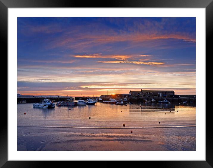 Lyme Regis Harbour Sunrise Framed Mounted Print by Darren Galpin
