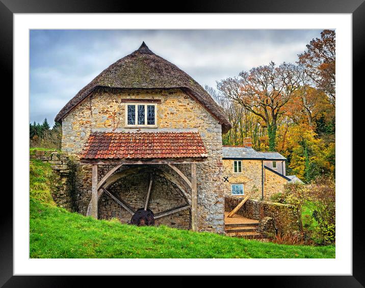 Uplyme Mill, Dorset Framed Mounted Print by Darren Galpin